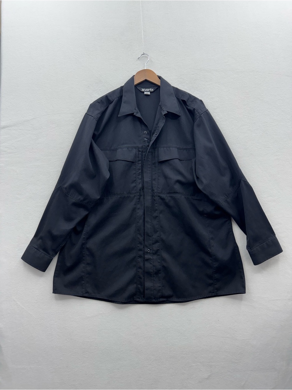 Vertx Valor OA Men’s 2XL Black Long Sleeve Duty Shirt Zip Military Tactical